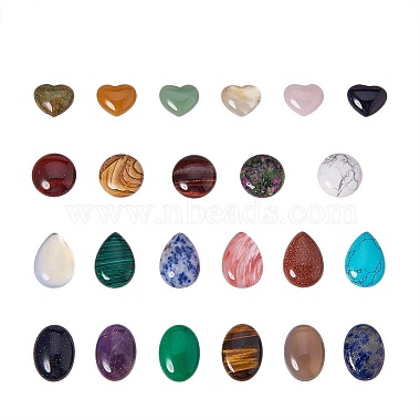 18mm Others Mixed Stone Cabochons