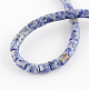 brins de perles de jaspe de tache bleue naturelle(G-R187-06)-2