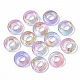 Transparent Spray Painted Glass Beads(X-GLAA-N035-04A)-1