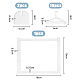 Transparent Acrylic Earring Hanging Display Stands(EDIS-FH0001-04)-2