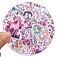 50Pcs Unicorn PVC Self Adhesive Cartoon Stickers(STIC-G001-09)-1