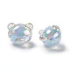 UV Plating Rainbow Iridescent Acrylic Beads(X1-OACR-H015-11)-2