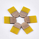 Resin & Walnut Wood Pendants(X-RESI-S358-34G)-1