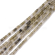 Natural Labradorite  Beads Strands, Undyed, Column, 3.8~4.3x2.4mm, Hole: 0.9mm, about 87pcs/strand, 14.88~15.12 inch(37.8~38.4cm)(G-M389-10)