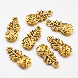 Tibetan Style Alloy Pendants, Pineapple, Cadmium Free & Lead Free, Antique Golden Color, about 19.5mm long, 9mm wide, 3mm thick, hole: 1.5mm(GLF9051Y)