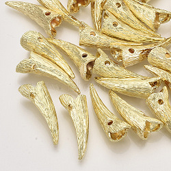 Alloy Pendants, Ivory Shape, Light Gold, 30x10x11.5mm, Hole: 2.5mm(PALLOY-S121-182)