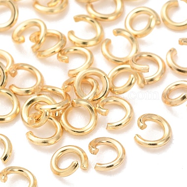 Messing Open Ringe springen(KK-G604-08G-10)-1