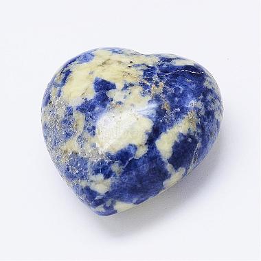 Natural Blue Spot Stone 10x10x5mm  40 pce Strand Free post Heart Shape 