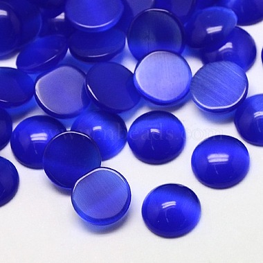 12mm Blue Half Round Glass Cabochons