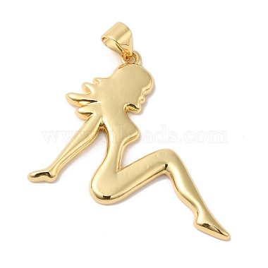Real 18K Gold Plated Human Brass Pendants