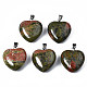 Pendentifs d'unakite naturelle(G-N0325-12B)-2