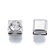 Laiton micro pavé de perles de zircone cubique claires(KK-G432-11A-P)-1
