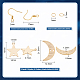 DIY Moon & Star Dangle Earring Making Kit(DIY-UN0004-31)-3