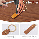 120Pcs 15 Colors PU Leather Keychains(KEYC-GL0001-19)-4