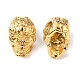 Real 24K Gold Plated Brass Skull Beads(KK-K093-06G)-1
