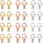 PVD Vacuum Plating 304 Stainless Steel Lobster Claw Clasps, Long-Lasting Plated, Mixed Color, 9x6x3mm, Hole: 1.2mm, 3 colors, 20pcs/color, 60pcs/box(STAS-UN0006-26)