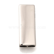 304 Stainless Steel Beads, Rectangle, Stainless Steel Color, 29x11.5x5.5mm, Hole: 4.5x3.5mm(STAS-G350-33P)