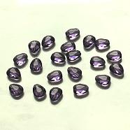 Imitation Austrian Crystal Beads, Grade AAA, Faceted, teardrop, Blue Violet, 12x9x3.5mm, Hole: 0.9~1mm(SWAR-F086-12x10mm-26)