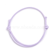 Korean Waxed Polyester Cord Bracelet Making, Lilac, Adjustable Diameter: 40~70mm(AJEW-JB00011-04)