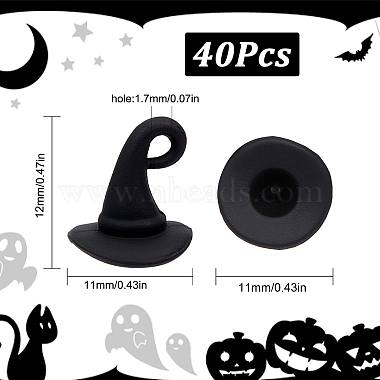 40Pcs Halloween Theme Alloy Pendants(ENAM-SC0003-26)-2