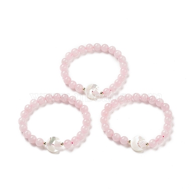 Seashell Color Rose Quartz Bracelets