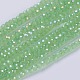 Chapelets de perles en verre galvanoplastique(GLAA-F076-FR11)-1