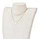 (vente d'usine de fêtes de bijoux) colliers pendentif initial en coquille naturelle(NJEW-JN03298-02)-5