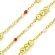 Brass Enamel Round Beaded Link Chain(CHC-G022-07G-14)-1