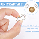 unicraftale 2pcs 2 styles 304 anneaux de portail à ressort en acier inoxydable(STAS-UN0048-35)-2