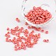 6/0 Opaque Colors Lustered Round Glass Seed Beads(X-SEED-A012-4mm-125)-1