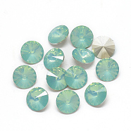 Pointed Back Resin Rhinestone Cabochons, Diamond Shape, Turquoise, 12x5.5mm, about 280pcs/bag(RESI-T015-12mm-A20)