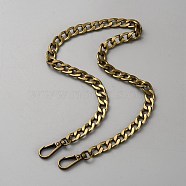 Bag Strap Chains, with Aluminum Curb Link Chains and Alloy Swivel Clasps, Antique Bronze, 53.7cm(IFIN-WH0051-04AB)