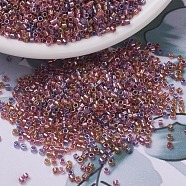 MIYUKI Delica Beads, Cylinder, Japanese Seed Beads, 11/0, (DB0982) Sparkling Lined Tutti Frutti Mix(Purple Rose Gold), 1.3x1.6mm, Hole: 0.8mm, about 20000pcs/bag, 100g/bag(SEED-J020-DB0982)