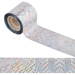 Holographic Reflective Tape, Bird Scare Tape Ribbon, Double Sided Repellent Tape for Scaring Birds Away, 48x0.1mm, about 50m/roll(OCOR-WH0080-70B)