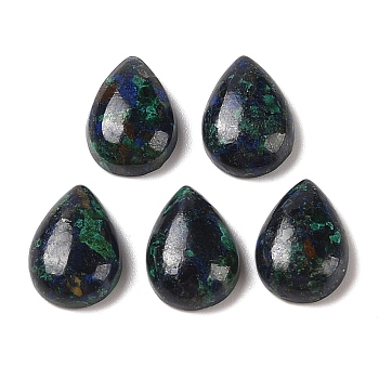 Natural Azurite Cabochons, Teardrop, 14.5x10.5x4.5mm