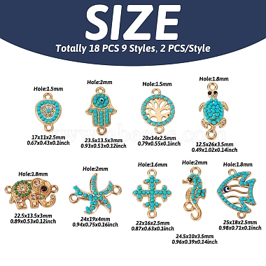 18Pcs 9 Styles Alloy Connector Charms(FIND-TA0002-21)-3