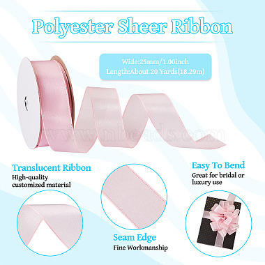 1 Roll Transparent Polyester Ribbon(OCOR-TA0002-34A)-3
