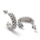 Ring & Round Rhinestone Stud Earrings(EJEW-D277-09P)-3