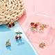 8Pcs Brass Micro Pave Clear Cubic Zirconia Charms(KK-LS0001-38)-5