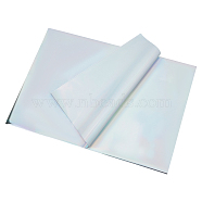 A4 Hot Foil Stamping Paper, Silver, 29x20~21cm, 50 sheets/bag(DIY-WH0193-03C)