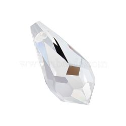 Preciosa&reg Crystal Pendants, Czech Crystal, 451 51 984 Drop, 00030 Crystal, 15x7.5mm, Hole: 0.8mm(X-PRC-PC15-00030)