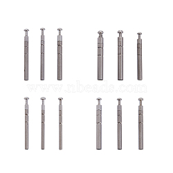 12Pcs 12 Style 304 Stainless Steel 360 Degree Rotating Fishing Rod Tips, Fishing Tackle Repair Accessories, Stainless Steel Color, 20x2mm, Hole: 0.9~2.2mm, 1pc/style(FIND-FH0006-86)