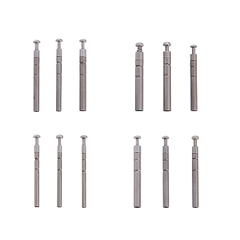 12Pcs 12 Style 304 Stainless Steel 360 Degree Rotating Fishing Rod Tips, Fishing Tackle Repair Accessories, Stainless Steel Color, 20x2mm, Hole: 0.9~2.2mm, 1pc/style