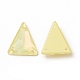 Effet moka forme triangle cousue sur strass(GLAA-A024-06C)-3