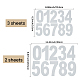 5Sheets 2 Styles PET Reflective Self Adhesive Stickers(STIC-SP0001-22)-2