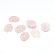 Natural Rose Quartz Gemstone Cabochons, Oval, 18x13x6mm(G-T020-13x18mm-17)