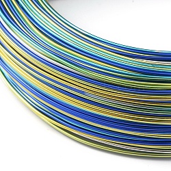 Round Aluminum Wire, Colorful, 18 Gauge, 1mm, about 93.6m/roll(AW-E002-1mm-09)