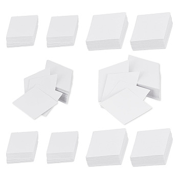 2 Bags 2 Style Rhombus English Paper Piecing, Paper Quilting Template for Patchwork, DIY Accessories, White, 4.3~5x3.15~3.7cm, 100pcs/bag, 1 bag/style