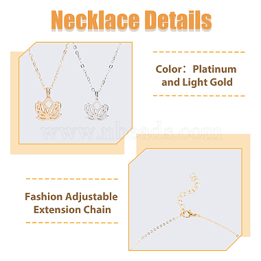 2Pcs 2 Colors Alloy Pendant Necklaces Set(NJEW-FI0001-54)-4