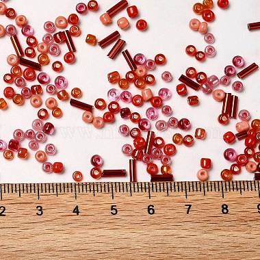 Opaque & Transparent Inside Colours Glass Seed Beads(SEED-F004-02B)-3